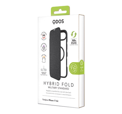 Hybrid Fold | MIL STD - iPhone Air Folio Case Magsafe Compatible - Clear