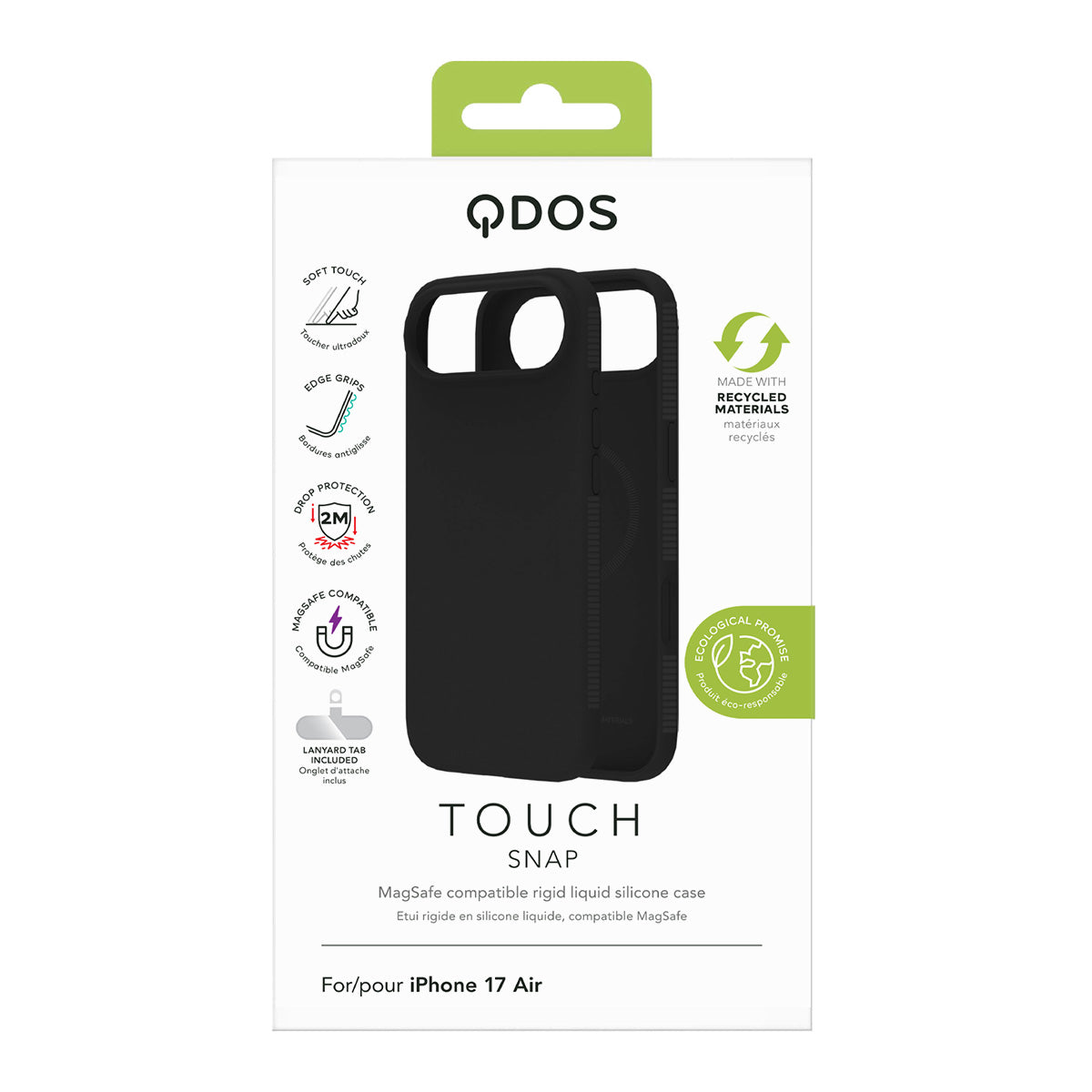 Touch Snap - iPhone Air Case MagSafe Compatible - Black