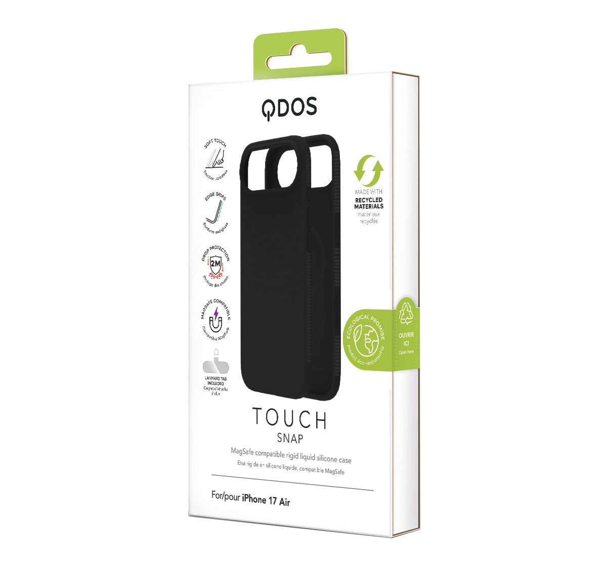 Touch Snap - iPhone Air Case MagSafe Compatible - Black