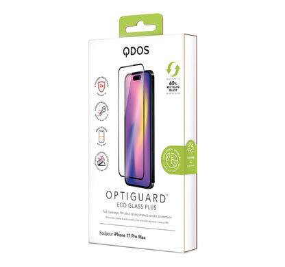 OptiGuard Eco Glass Plus - iPhone 17 Pro Max Screen Protector - Clear