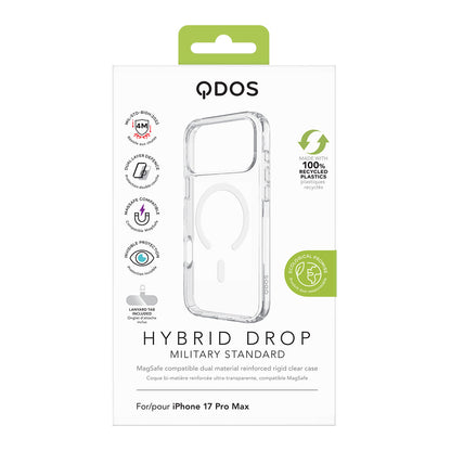 Hybrid Drop | MIL STD - iPhone 17 Pro Max Case MagSafe Compatible - Clear