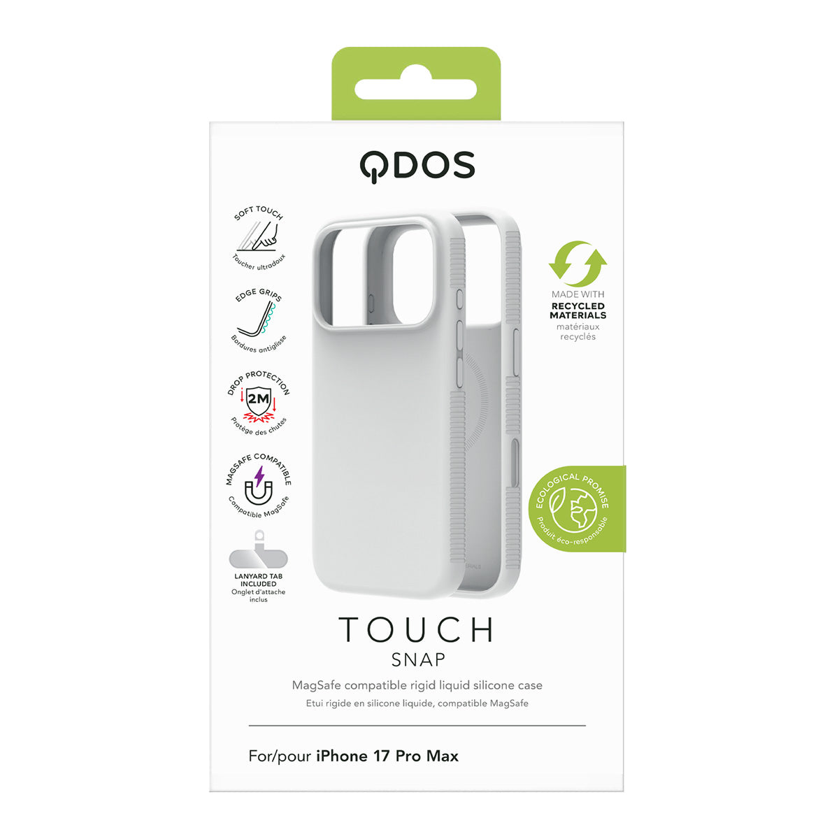 Touch Snap - iPhone 17 Pro Max Case MagSafe Compatible - White