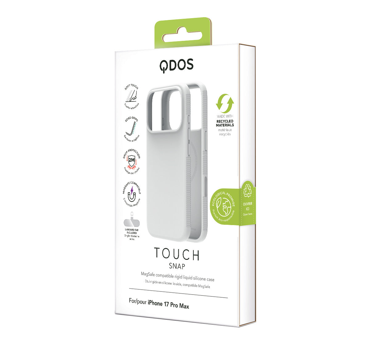 Touch Snap - iPhone 17 Pro Max Case MagSafe Compatible - White