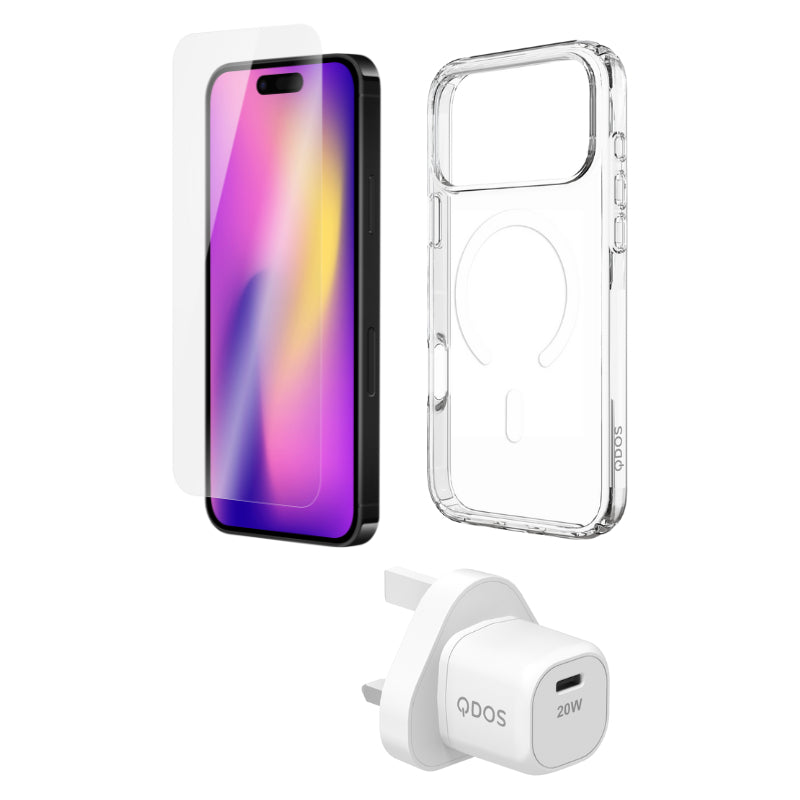 Starter Pack (UK Plug) - iPhone 17 Pro Max - White