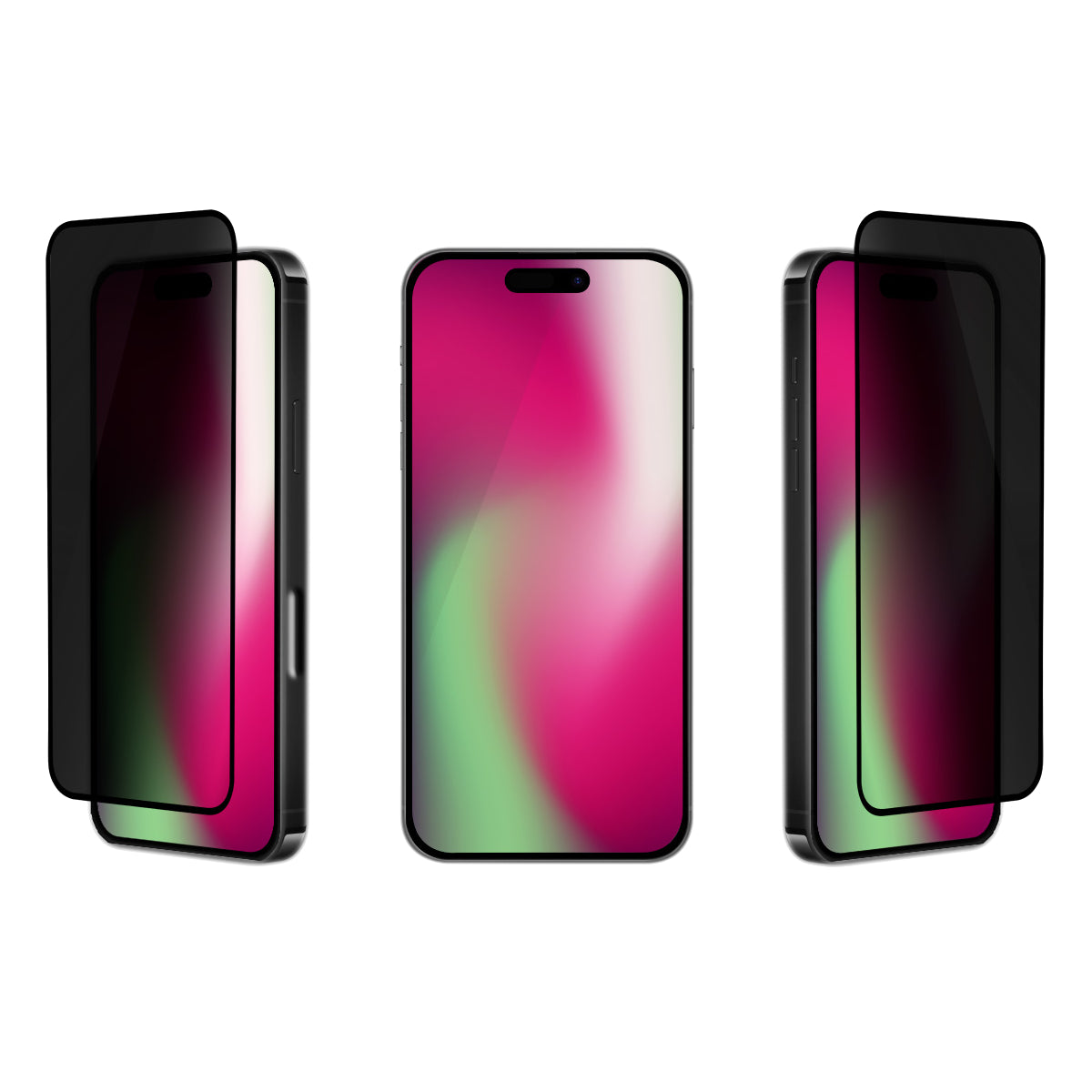 OptiGuard Eco Glass Privacy - iPhone 17 Pro Privacy Screen Protector - Privacy Black