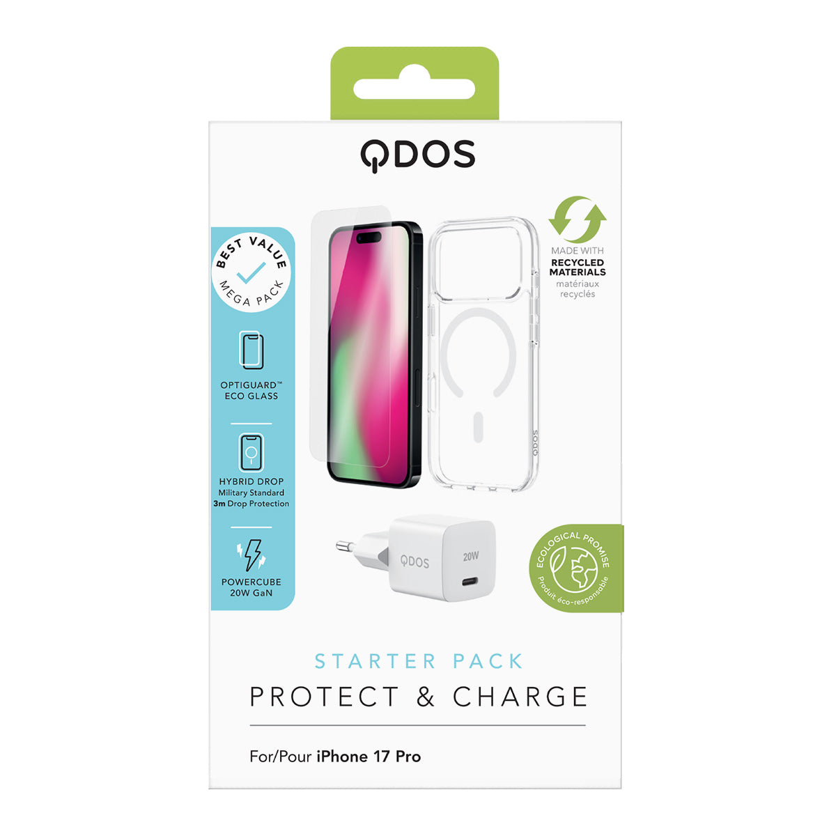 Starter Pack (EU Plug) - iPhone 17 Pro - White