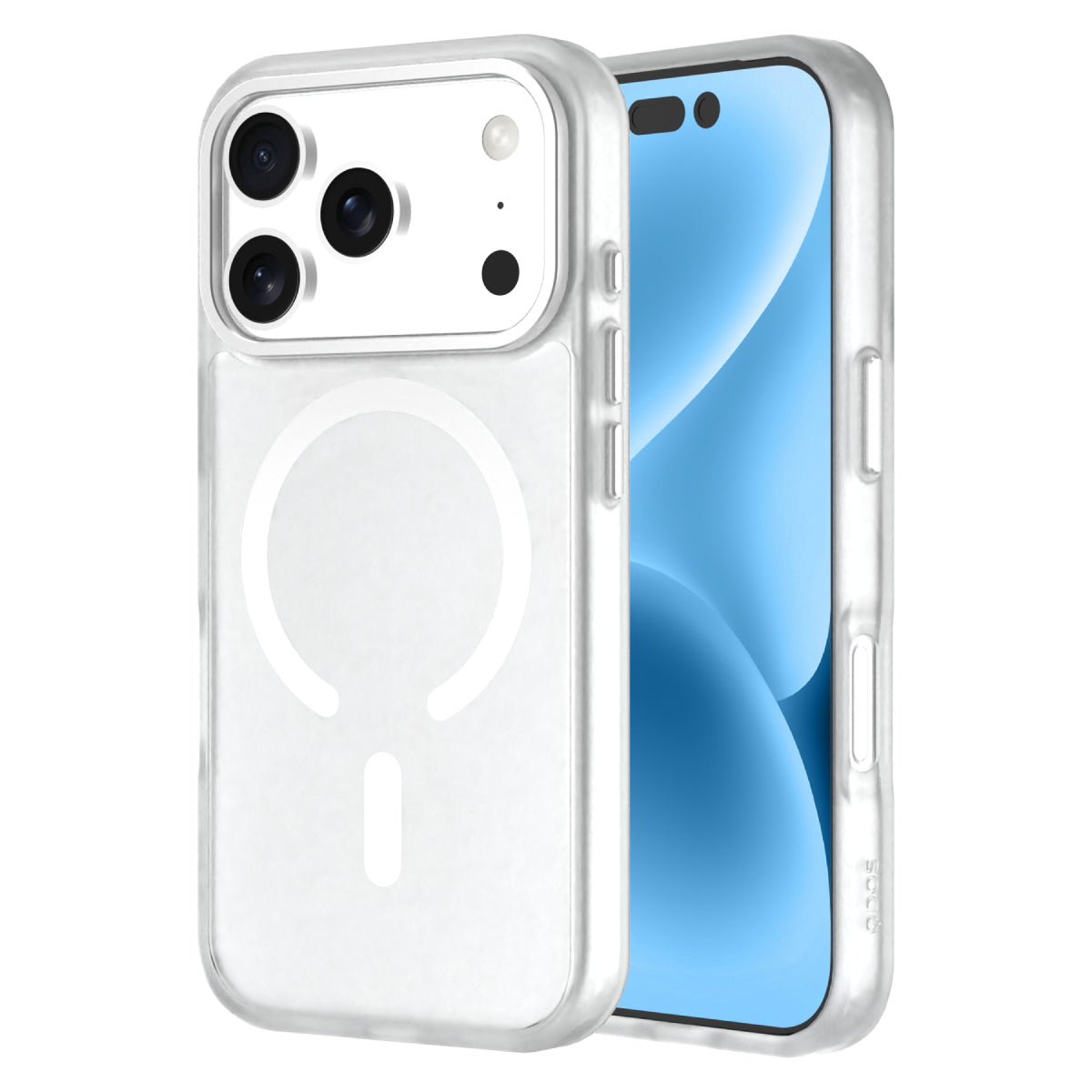 Hybrid Drop | SOFT TOUCH - iPhone 17 Pro Case MagSafe Compatible - Clear Frosted