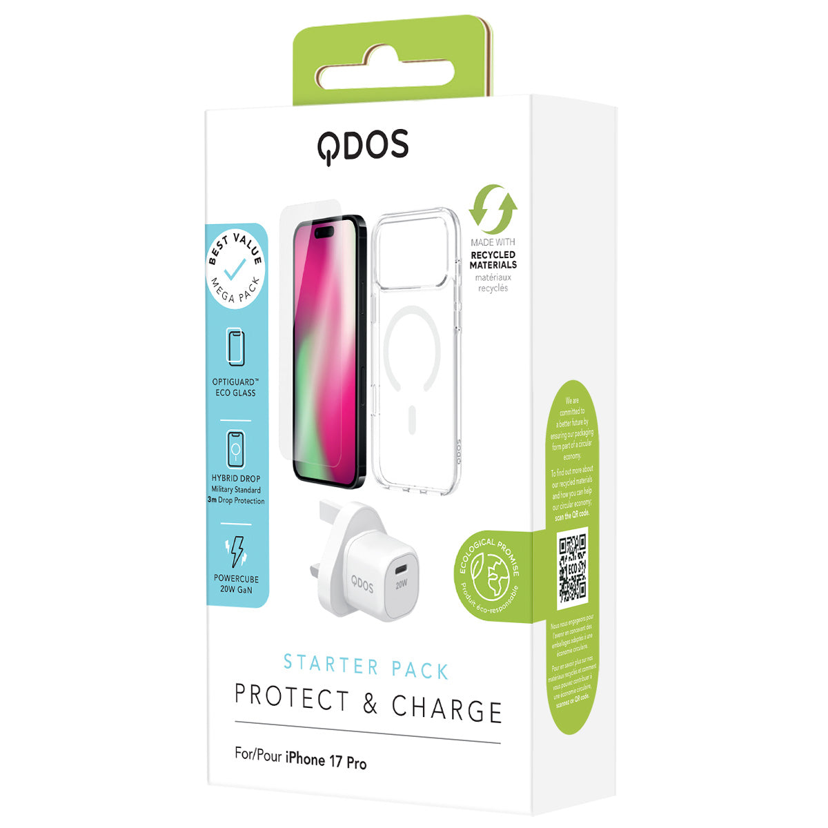 Starter Pack (UK Plug) - iPhone 17 Pro - White