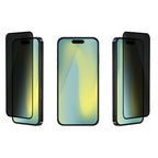 OptiGuard Eco Glass Privacy - iPhone 17 | iPhone 16 Pro Privacy Screen Protector - Privacy Black
