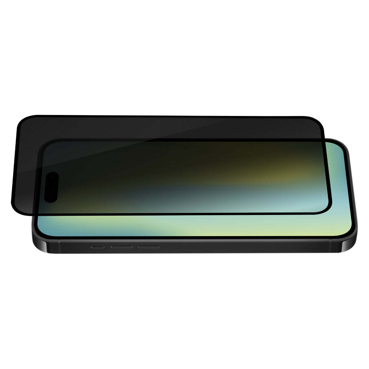 OptiGuard Eco Glass Privacy - iPhone 17 | iPhone 16 Pro Privacy Screen Protector - Privacy Black