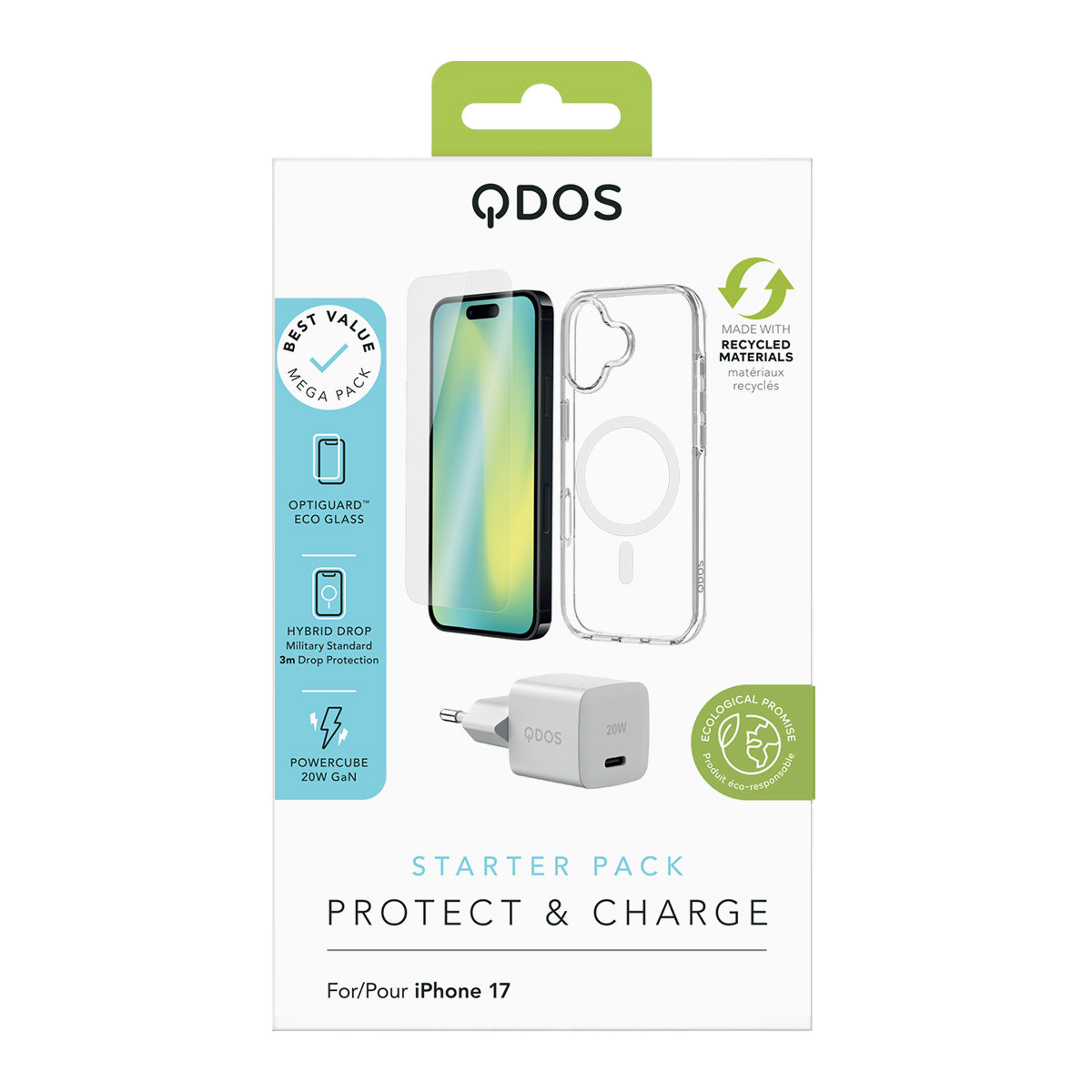 Starter Pack (EU Plug) - iPhone 17 - White