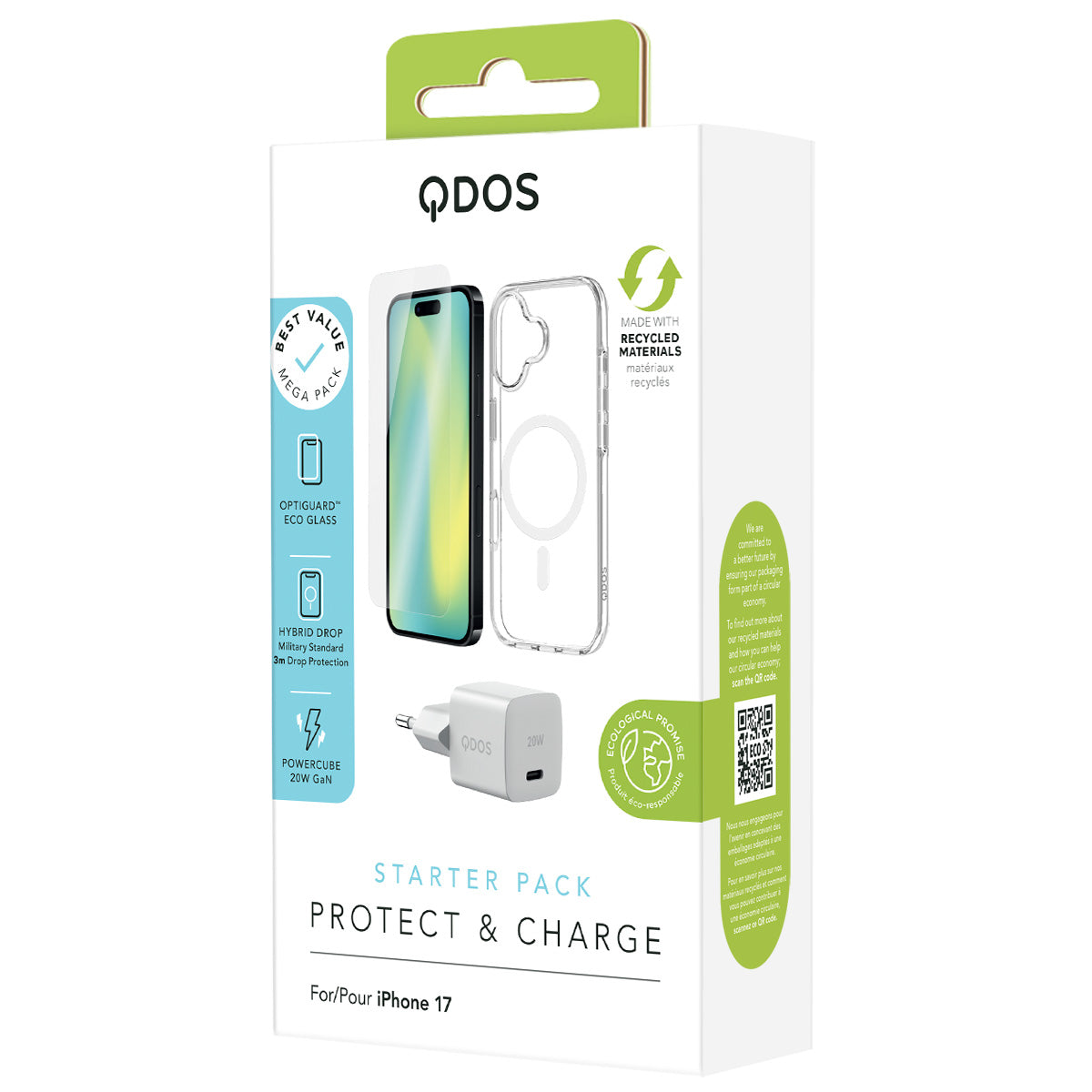 Starter Pack (EU Plug) - iPhone 17 - White