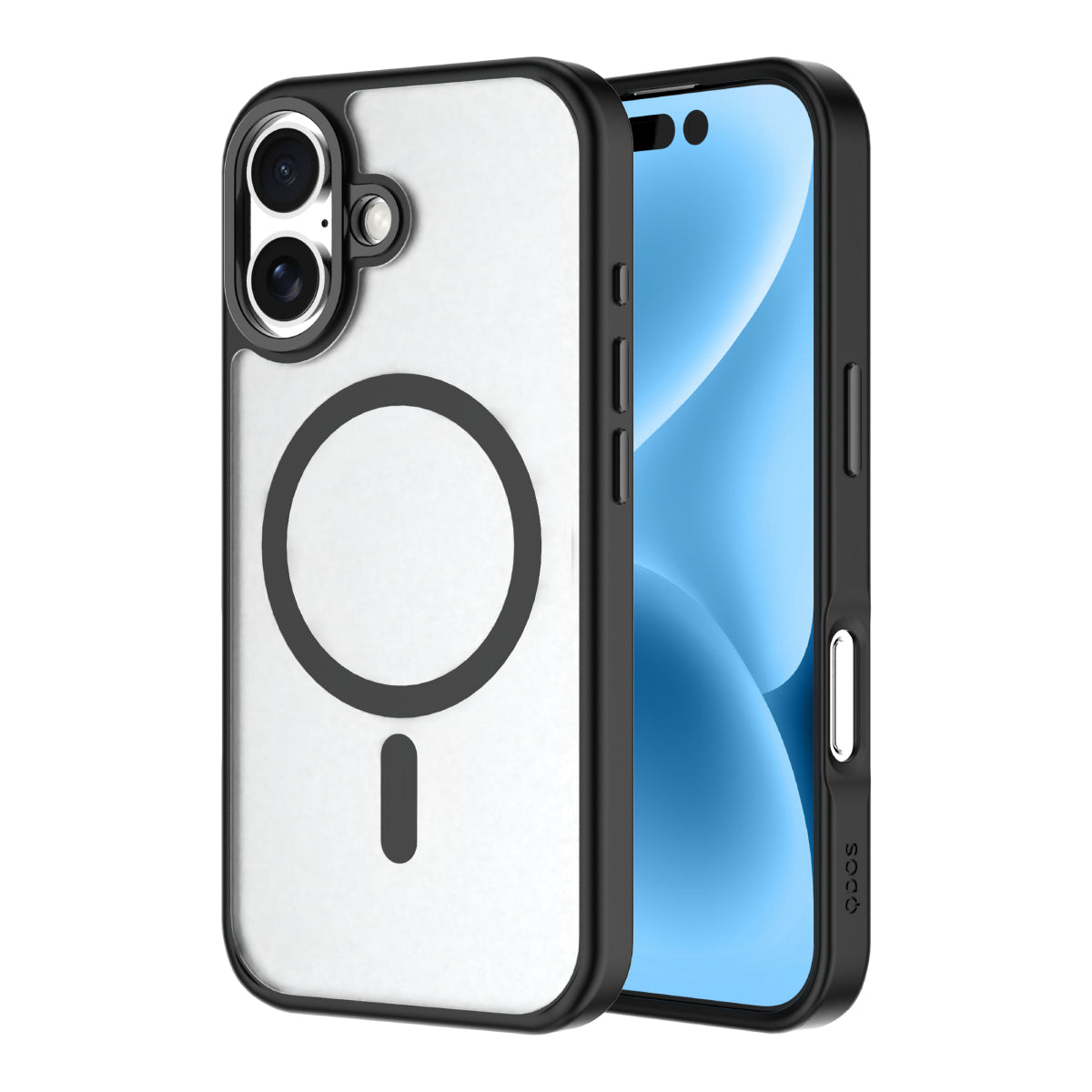 Hybrid Drop | SOFT TOUCH - iPhone 17 Case MagSafe Compatible - Black