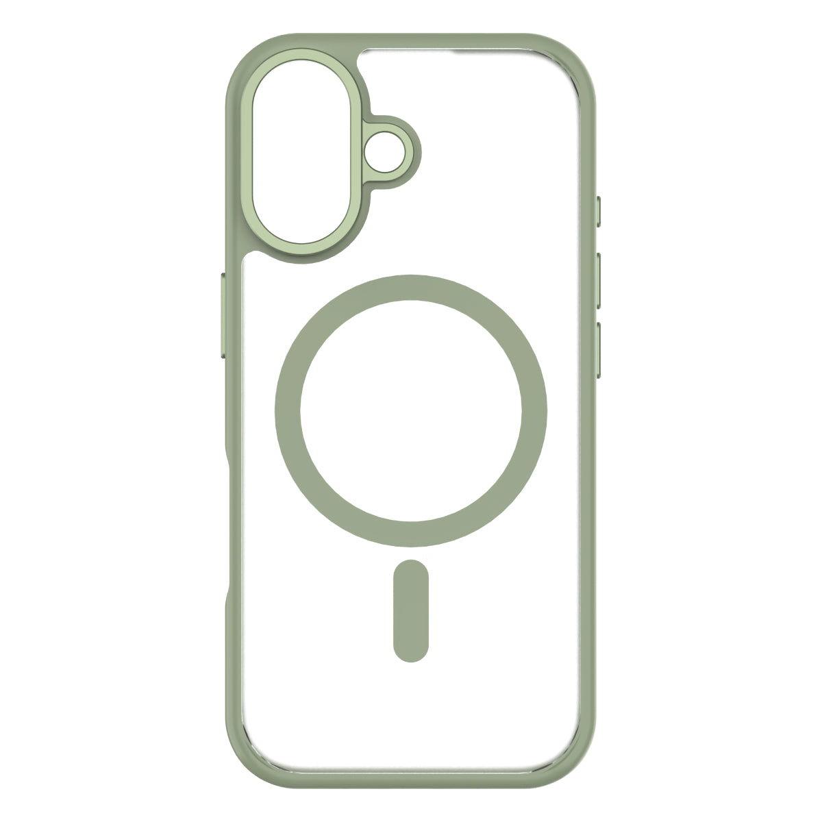 Hybrid Drop | SOFT TOUCH - iPhone 17 Case MagSafe Compatible - Green