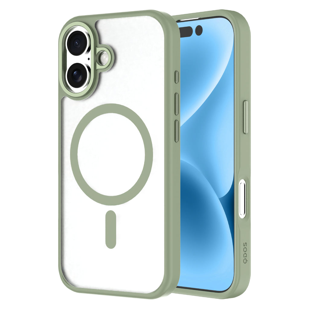 Hybrid Drop | SOFT TOUCH - iPhone 17 Case MagSafe Compatible - Green