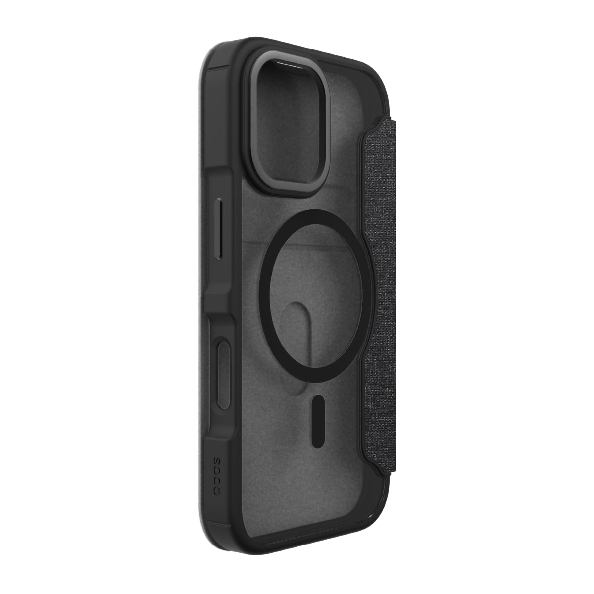 Hybrid Fold | MIL STD - iPhone 17 Folio Case Magsafe Compatible - Clear