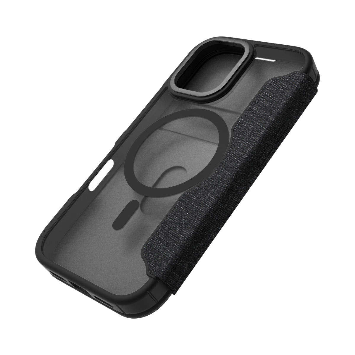 Hybrid Fold | MIL STD - iPhone 17 Folio Case Magsafe Compatible - Clear