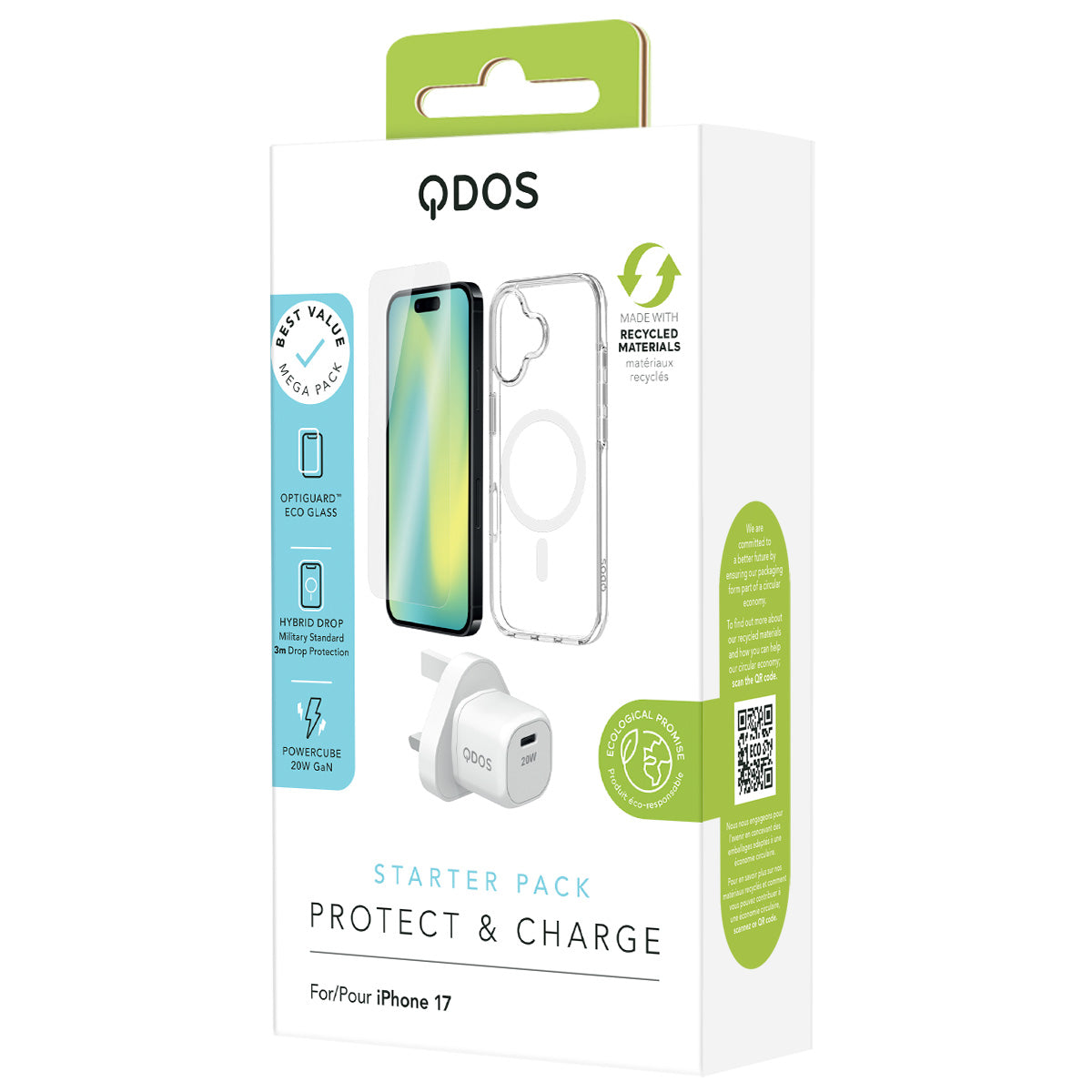 Starter Pack (UK Plug) - iPhone 17 - White