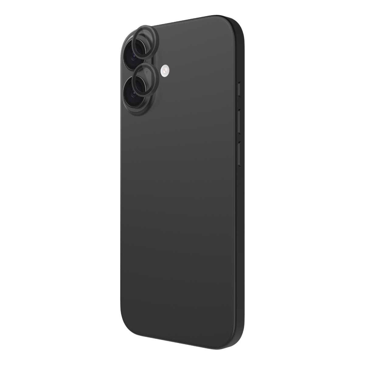OptiRings - iPhone 17 | iPhone 16 | iPhone 16 Plus Camera Lens Protector - Black