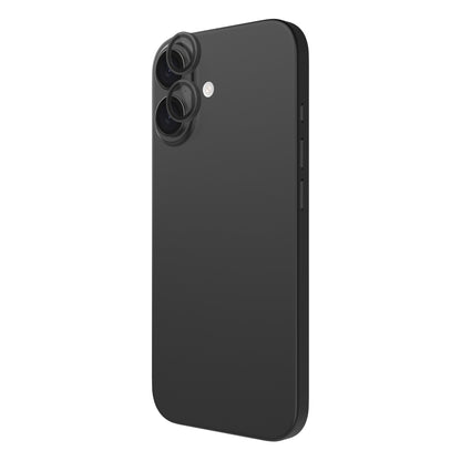 OptiRings - iPhone 17 | iPhone 16 | iPhone 16 Plus Camera Lens Protector - Black