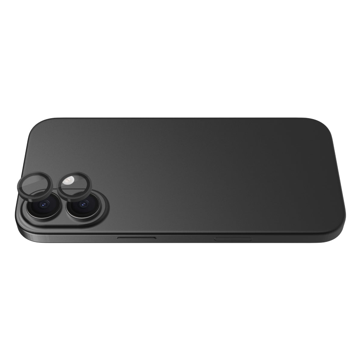OptiRings - iPhone 17 | iPhone 16 | iPhone 16 Plus Camera Lens Protector - Black