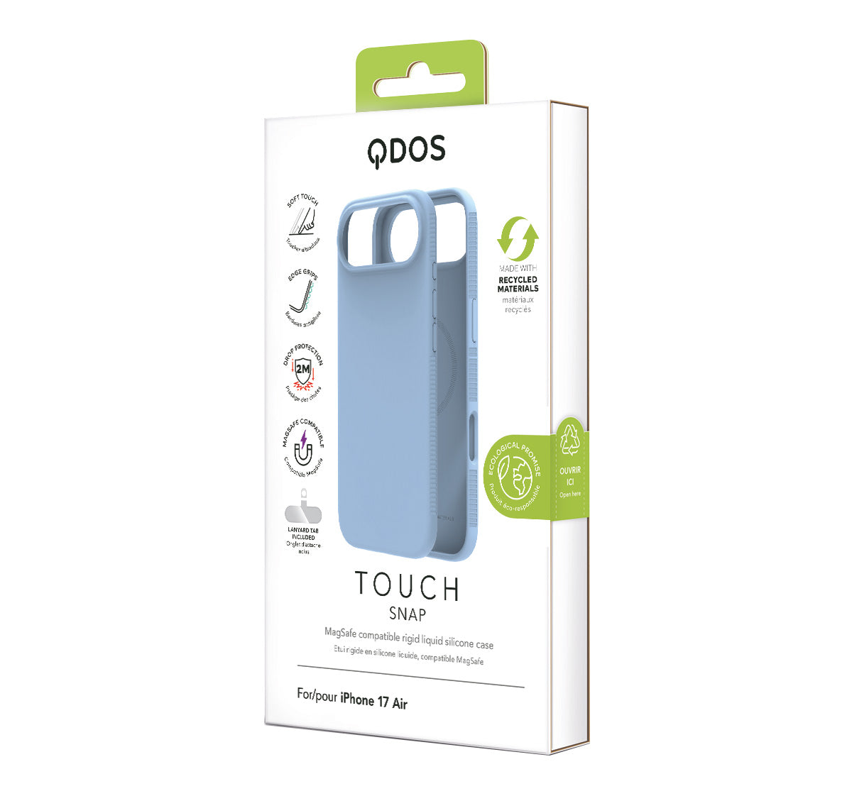 Sky Blue MagSafe Case for iPhone Air - TOUCH Series | QDOS