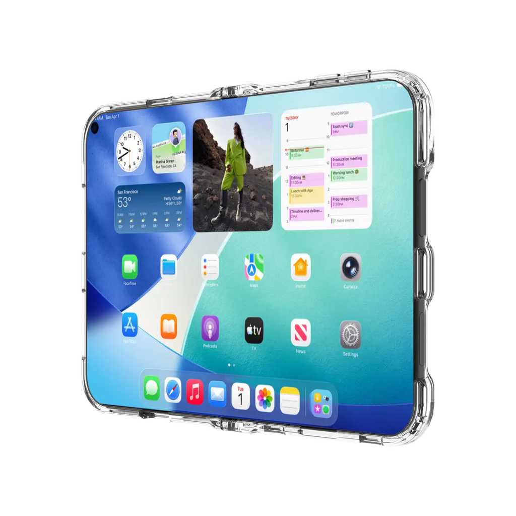 (GRS) HYBRID SNAP Case - iPhone Duo - Clear