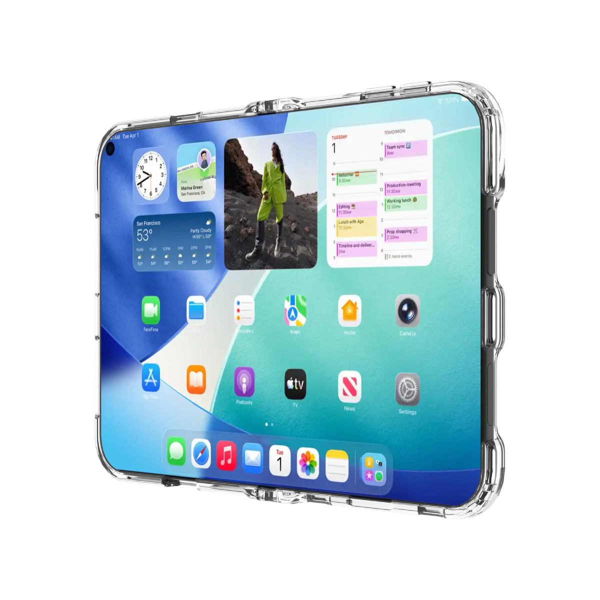 (GRS) HYBRID SNAP Case - iPhone Duo - Clear