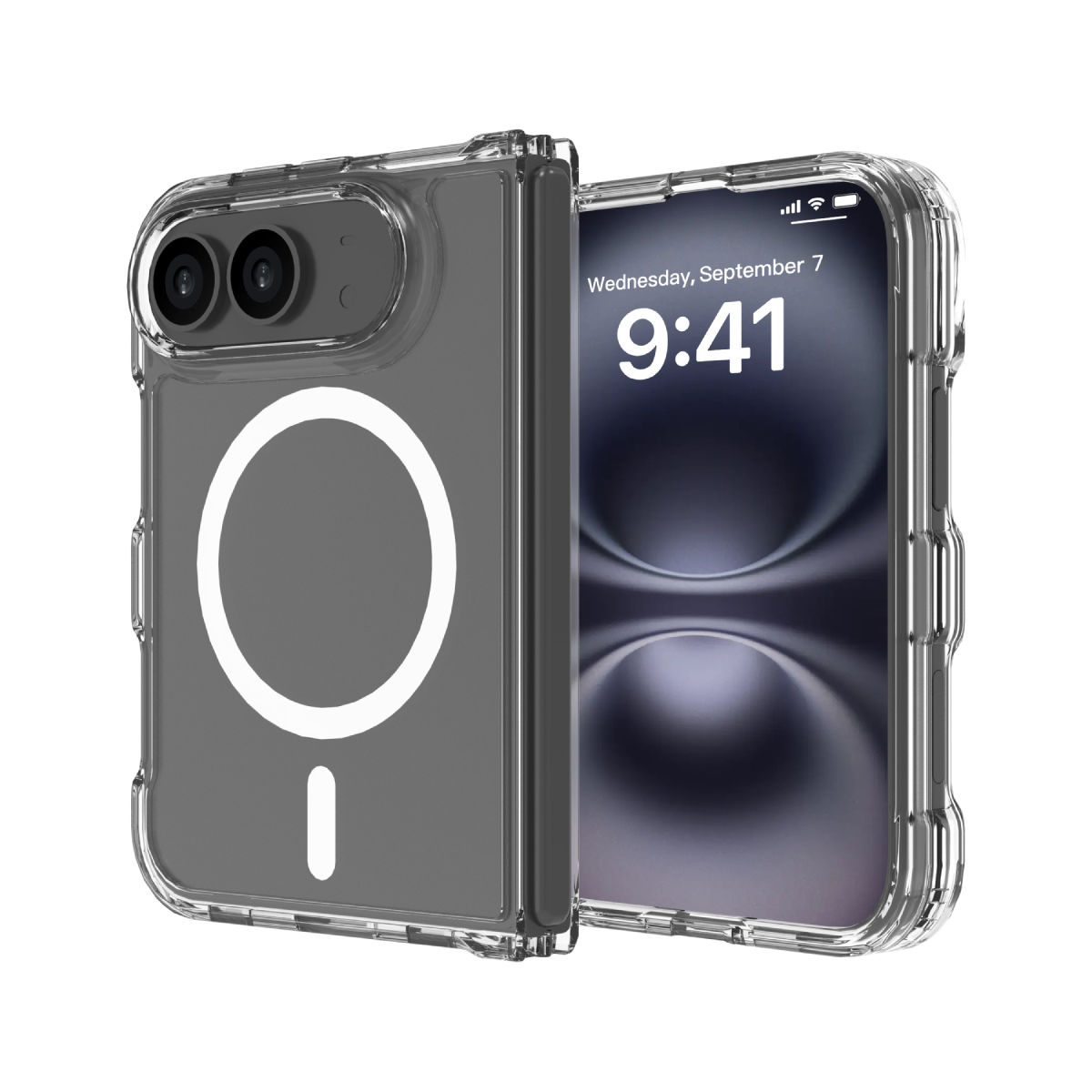 (GRS) HYBRID SNAP Case - iPhone Duo - Clear