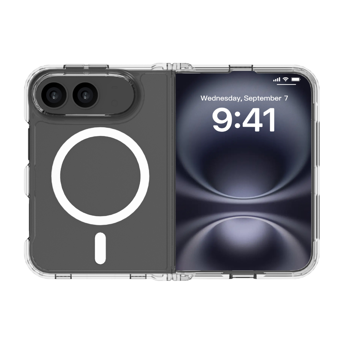 (GRS) HYBRID SNAP Case - iPhone Duo - Clear