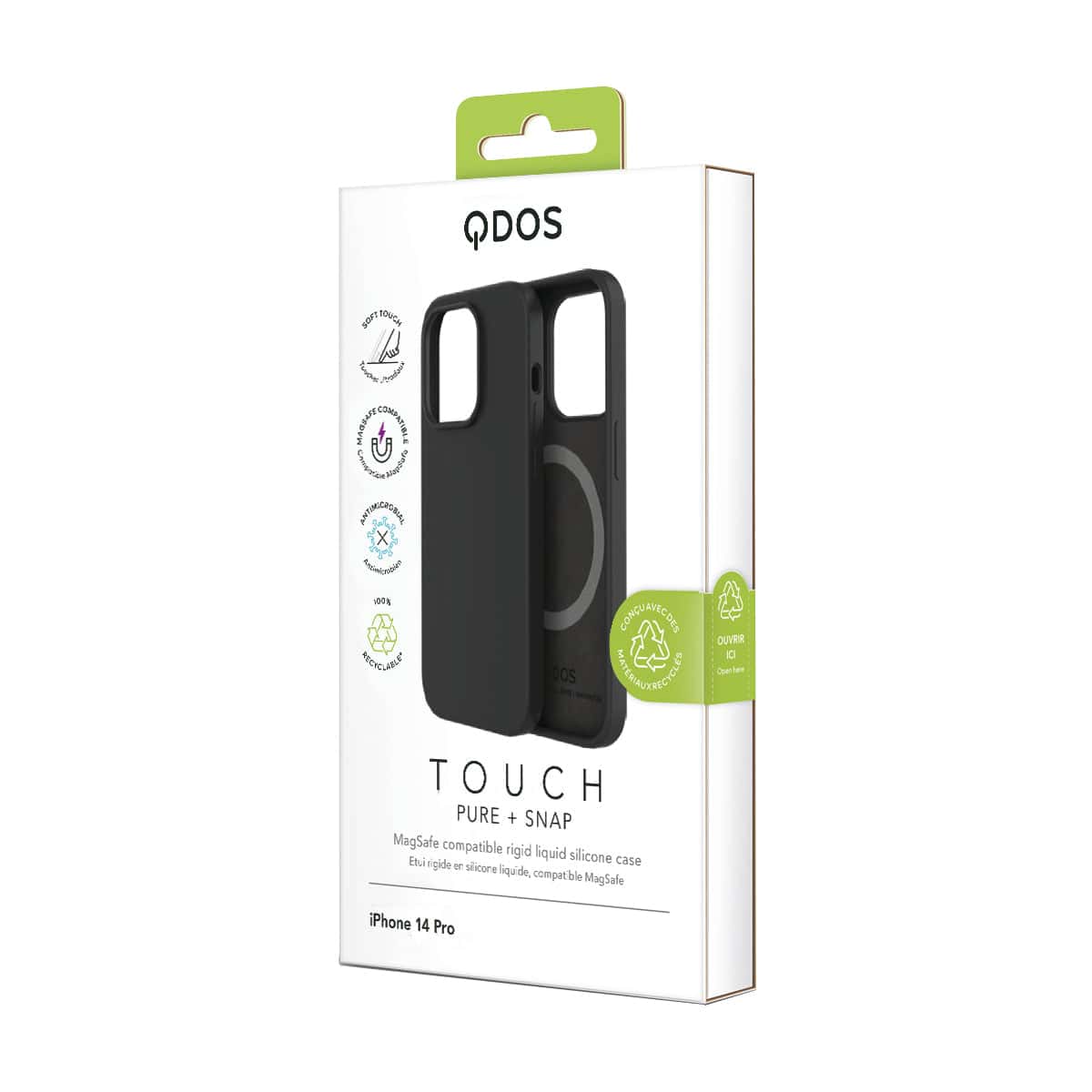 Touch Pure + Snap - iPhone 14 Pro Case MagSafe Compatible - Black
