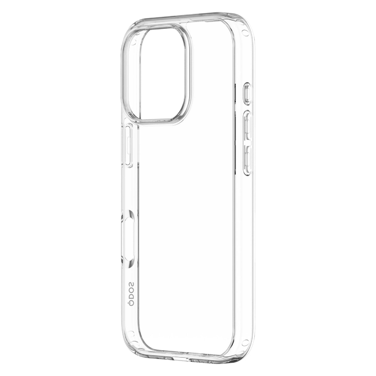 Hybrid - Apple iPhone 16 Pro Case - Clear, Angled View Transparent Back Without Phone