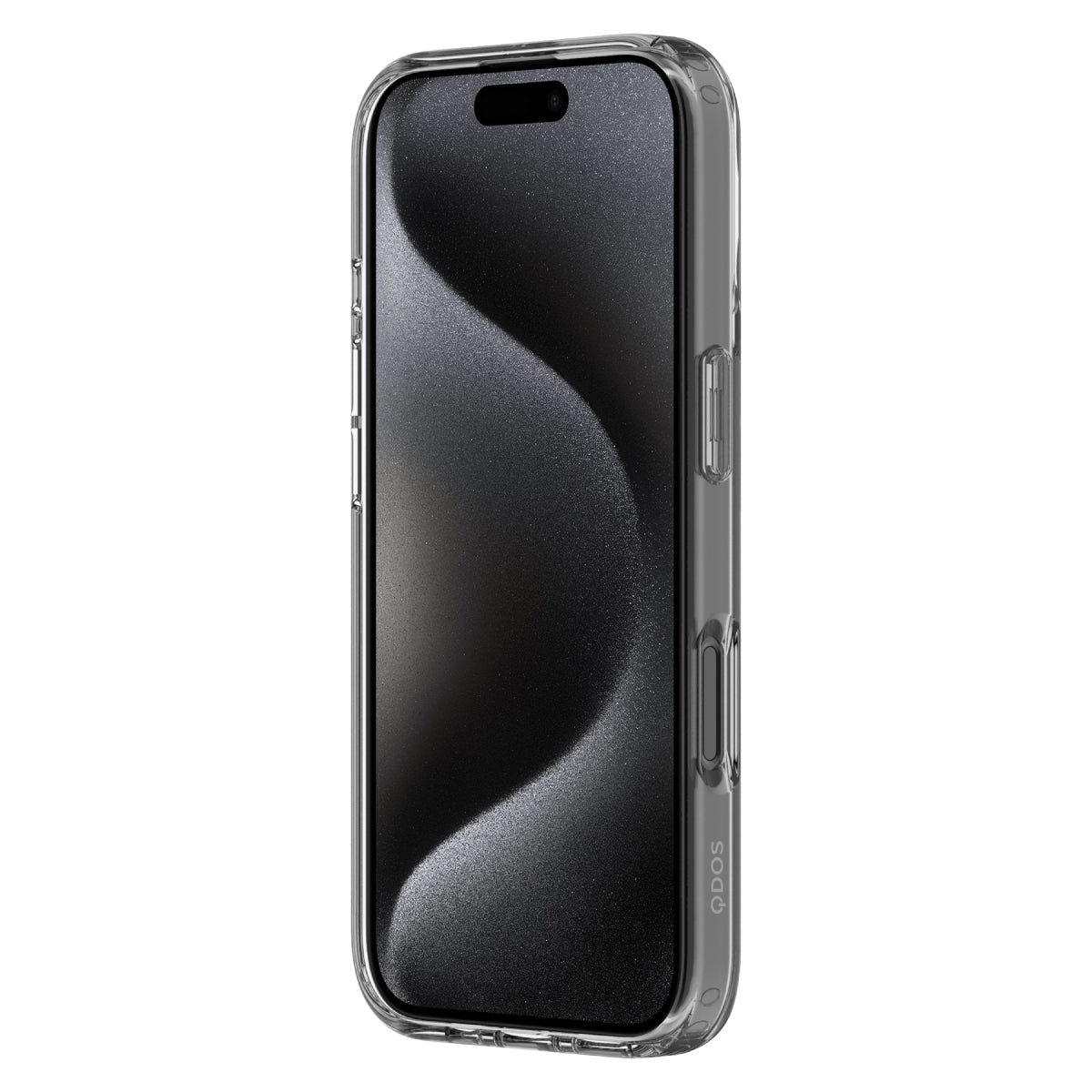 Hybrid - Apple iPhone 16 Pro Case - Clear, Angled Front View with Screen Display