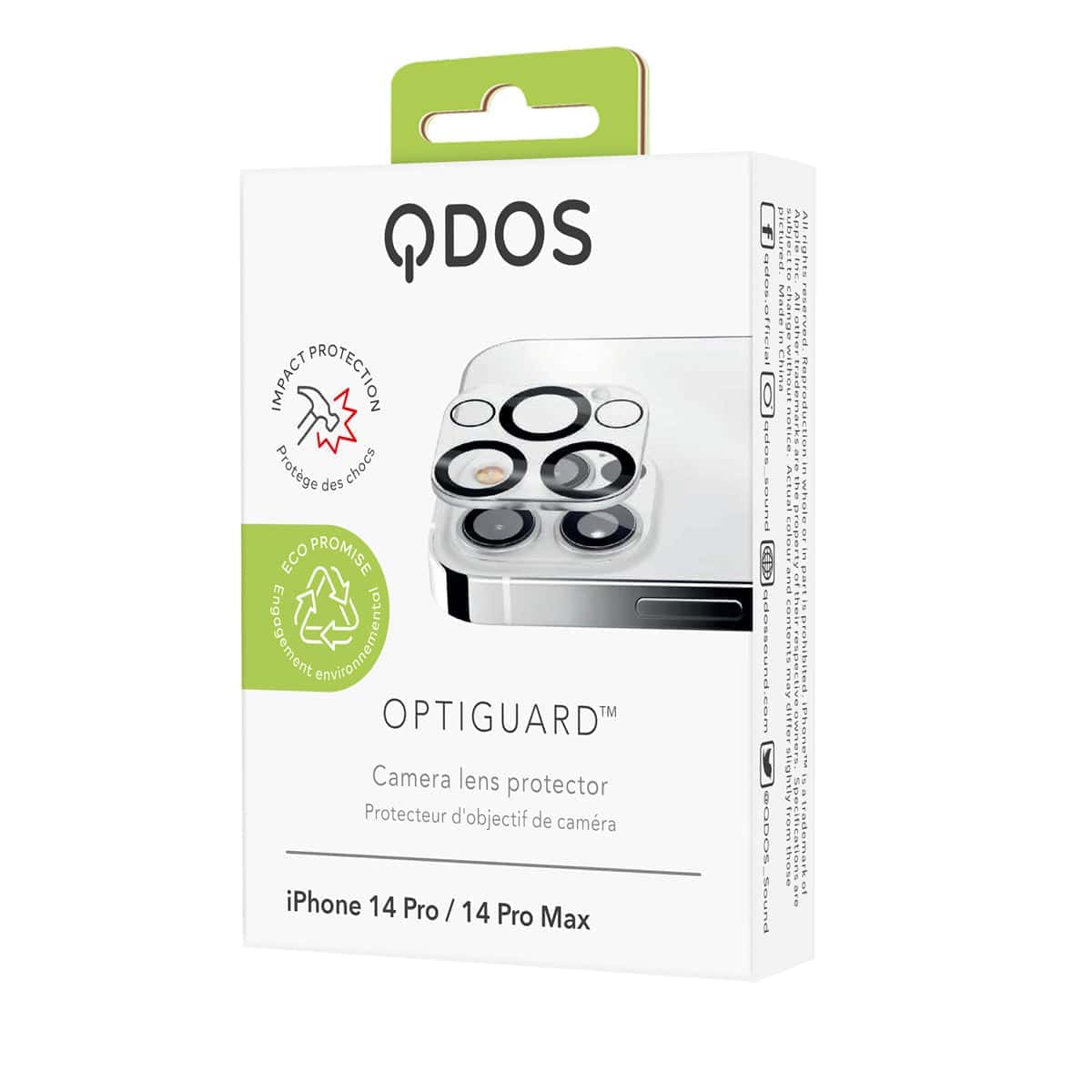 OptiGuard - iPhone 14 Pro | iPhone 14 Pro Max Camera Lens Protector - Clear