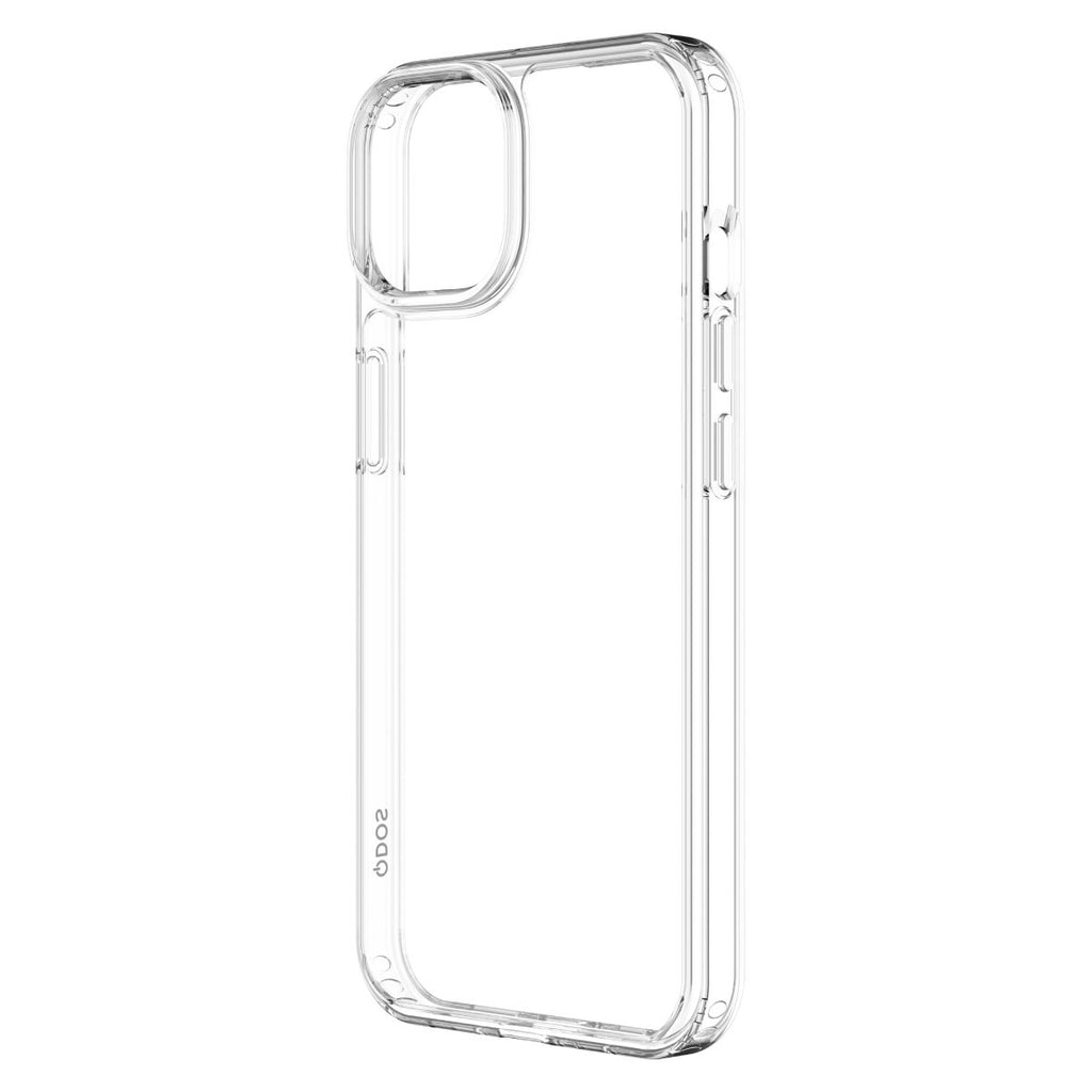 Hybrid - Apple iPhone 14, iPhone 13  - Clear, Angled Rear View Transparent Back Without Phone