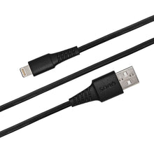 PVC USB-A to Lightning Cable, Black (2m)