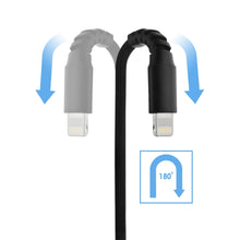PVC USB-A to Lightning Cable, Black (2m)