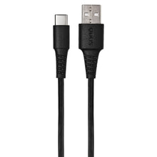 PVC USB-A to USB-C Cable, Black (3m)