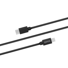 PVC USB-C to Lightning Cable, Black (2m)