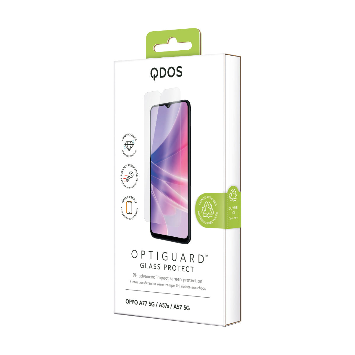 OptiGuard Glass Protect for OPPO A77 5G | A57s | A57 5G - Clear