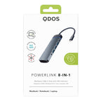PowerLink COMBI 8-in-1 USB-C Hub - Space Grey