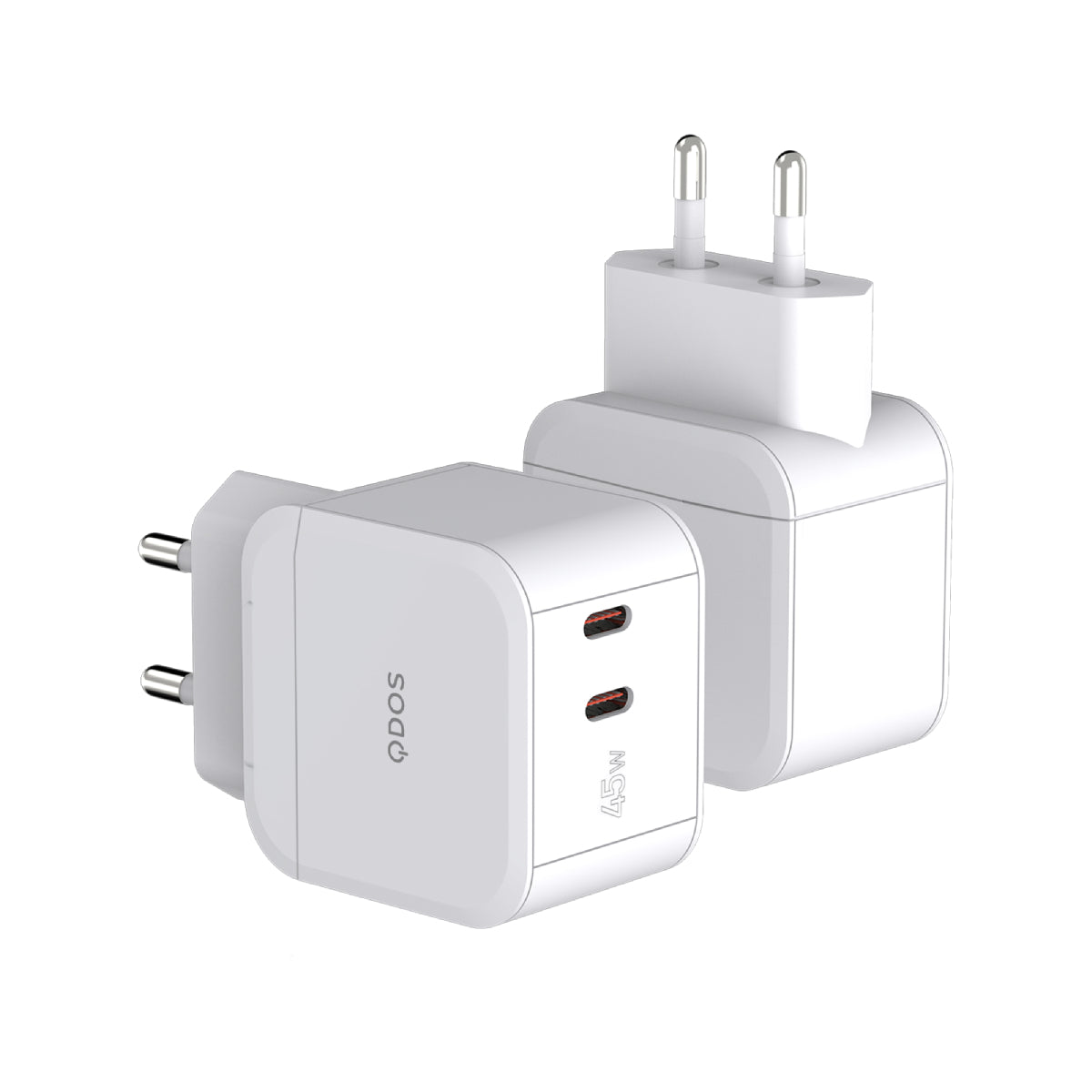 PowerCube TRIO 45W Power Adapter - White