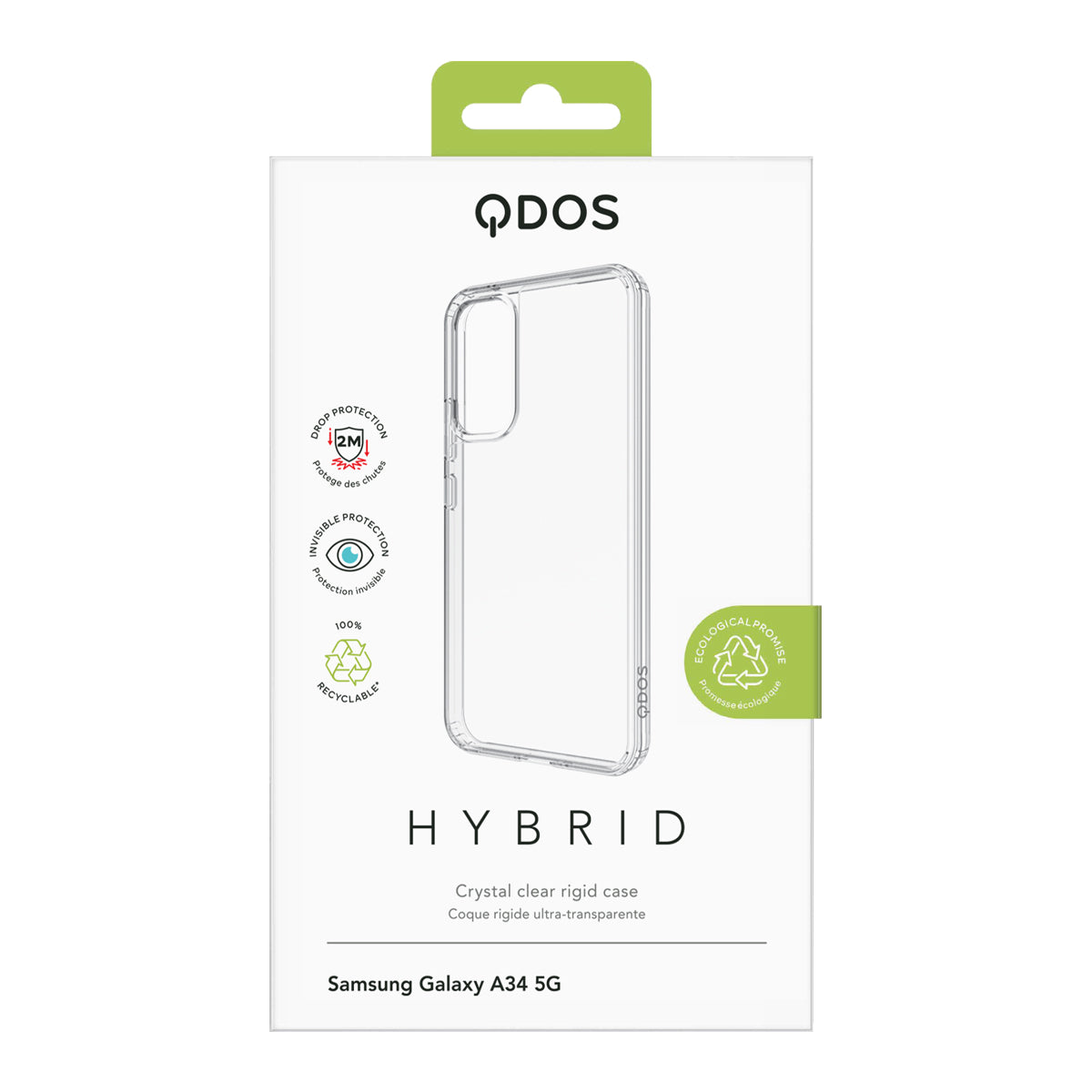 Hybrid - Samsung Galaxy A34 5G Case - Clear