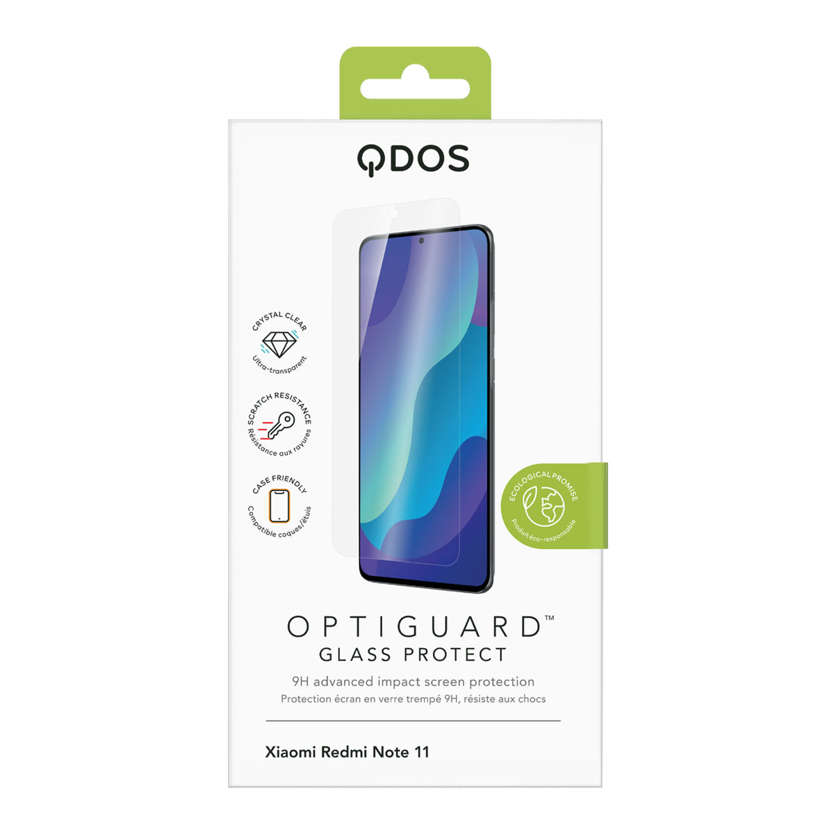 OptiGuard Glass Protect - Xiaomi Redmi Note 11 4G Screen Protector - Clear