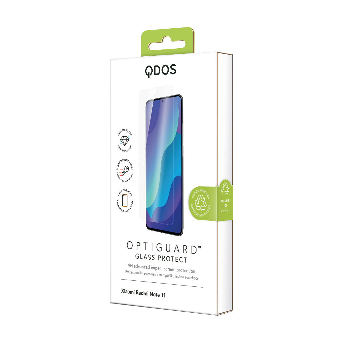 OptiGuard Glass Protect - Xiaomi Redmi Note 11 4G Screen Protector - Clear