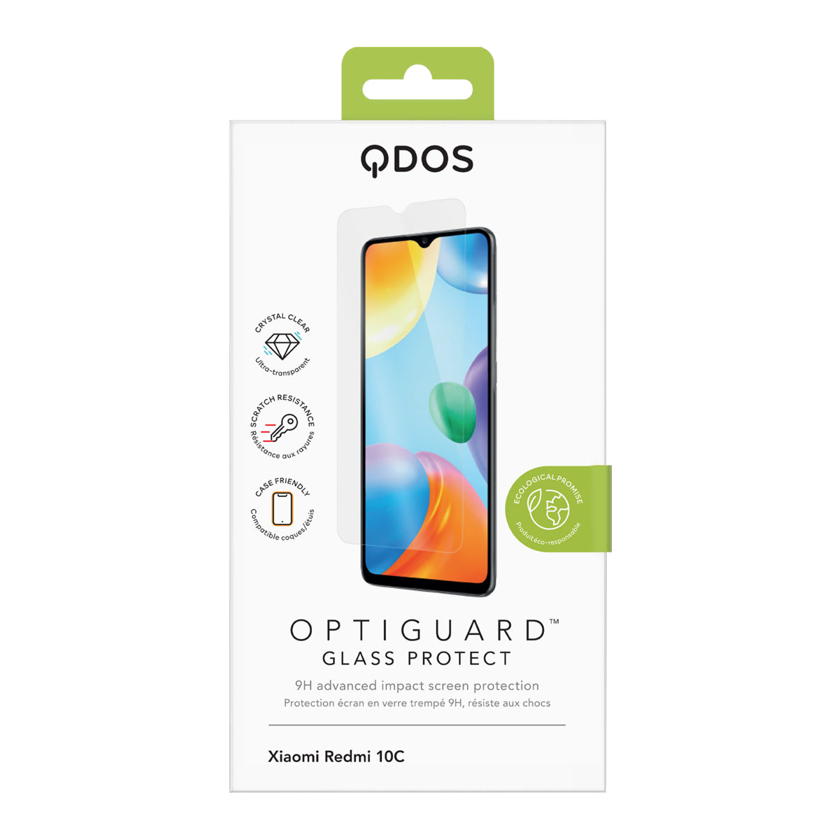 OptiGuard Glass Protect - Xiaomi Redmi 12C | Redmi 10C Screen Protector - Clear