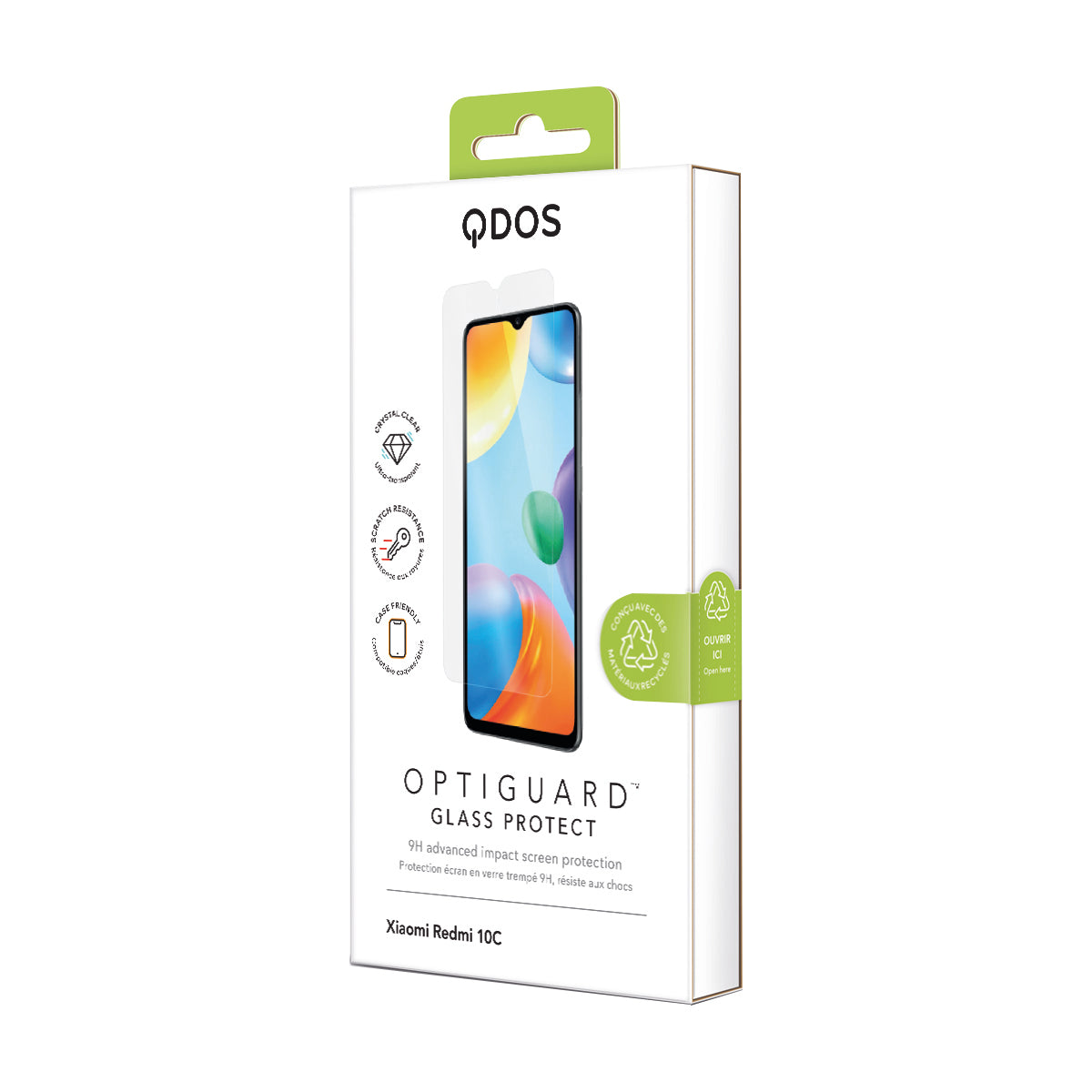 OptiGuard Glass Protect - Xiaomi Redmi 12C | Redmi 10C Screen Protector - Clear