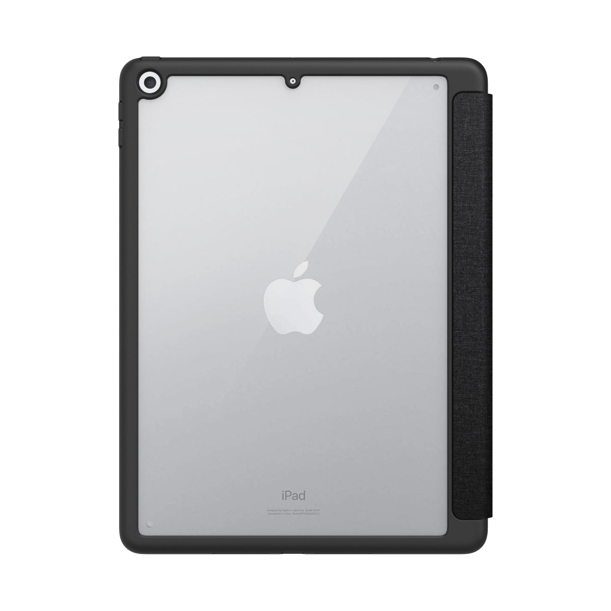 MUSE - Apple iPad (9th/8th/7th gen) Folio Case - Clear / Grey
