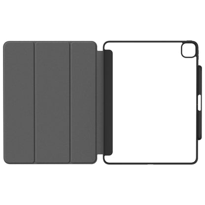 MUSE - Apple iPad Air 13-inch (M3/M2) / iPad Pro 12.9-inch (4th/3rd/2nd/1st gen) Folio Case - Clear / Grey
