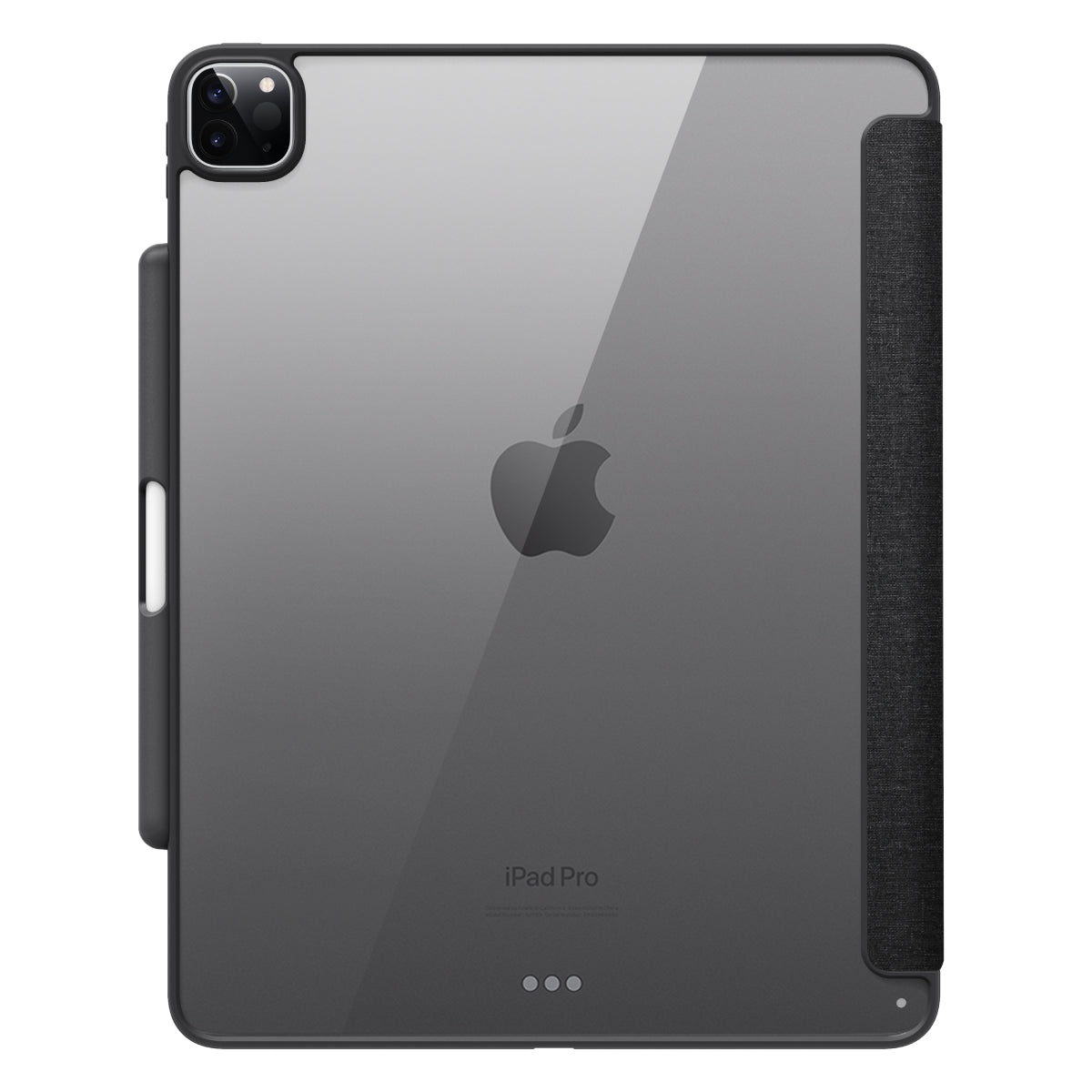 MUSE - Apple iPad Air 13-inch (M3/M2) / iPad Pro 12.9-inch (4th/3rd/2nd/1st gen) Folio Case - Clear / Grey
